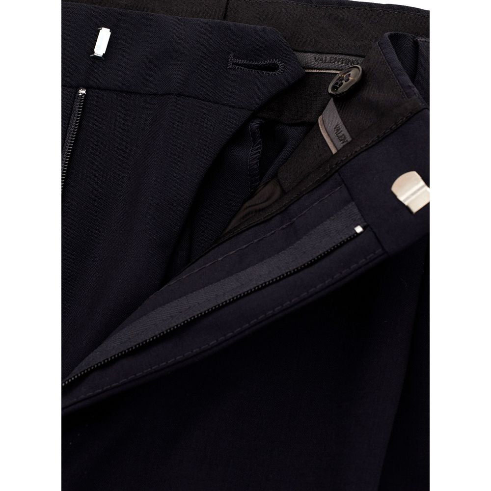 Valentino Black Wool Dress Pants