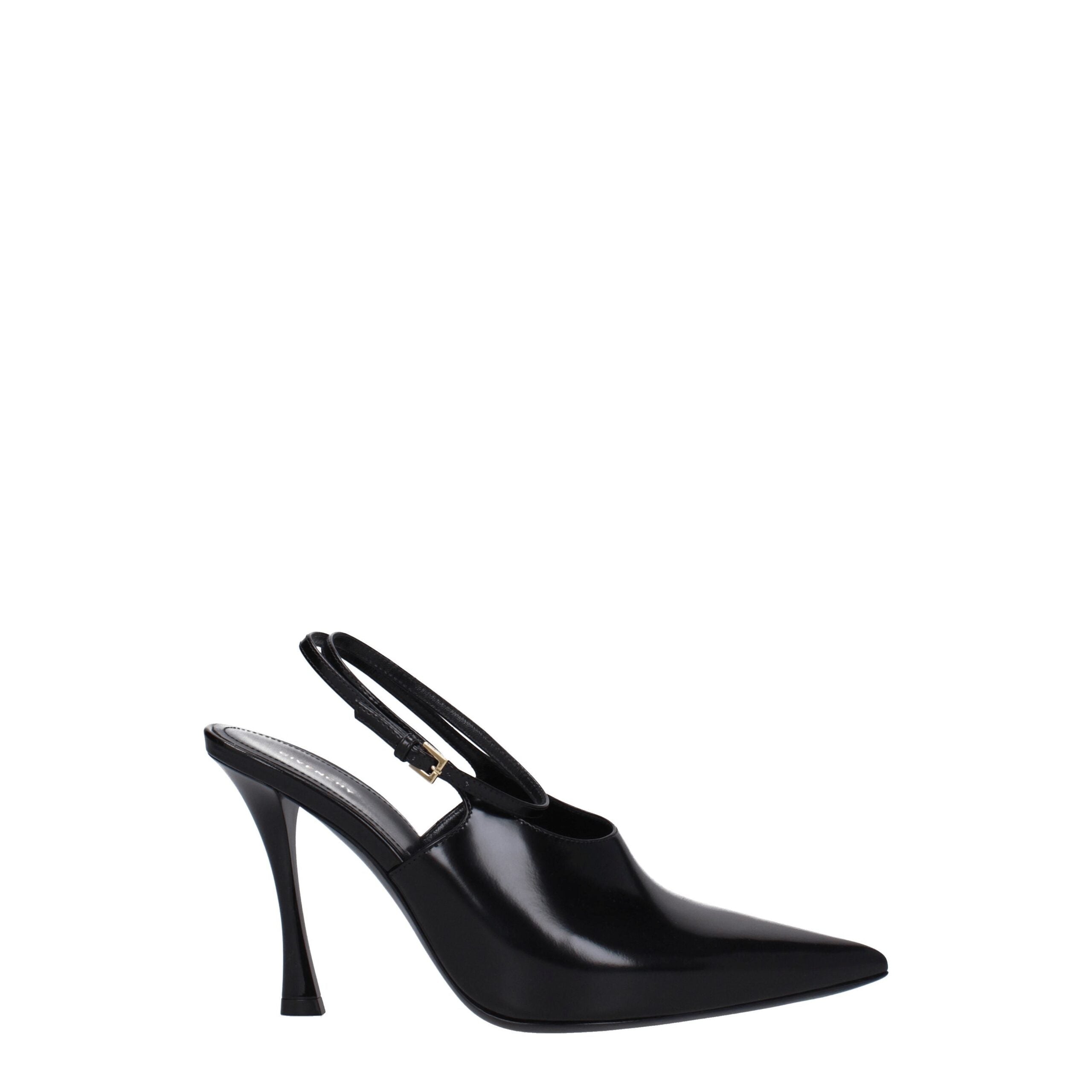 Givenchy Black Leather High Heel Pumps