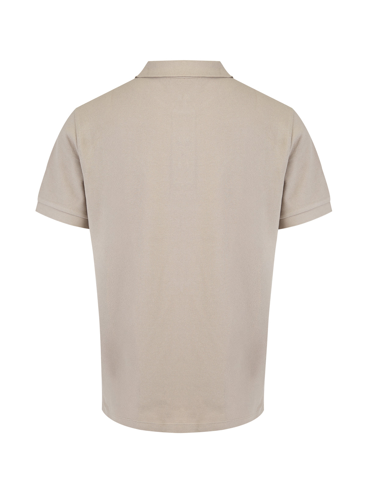 Burberry Pale Stone Cotton Collared Polo Shirt
