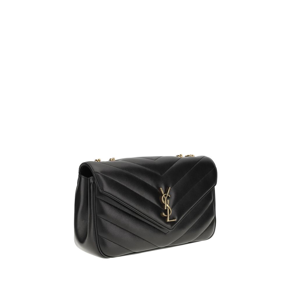 Saint Laurent Black Calf Leather Bos Taurus Shoulder Bag
