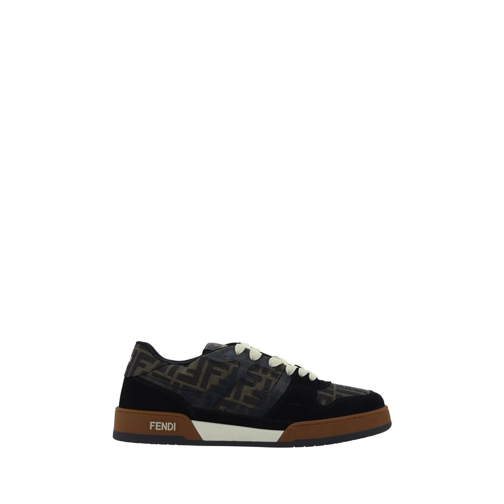 Fendi Multicolor Calf Leather Bos Taurus Low Top Sneakers