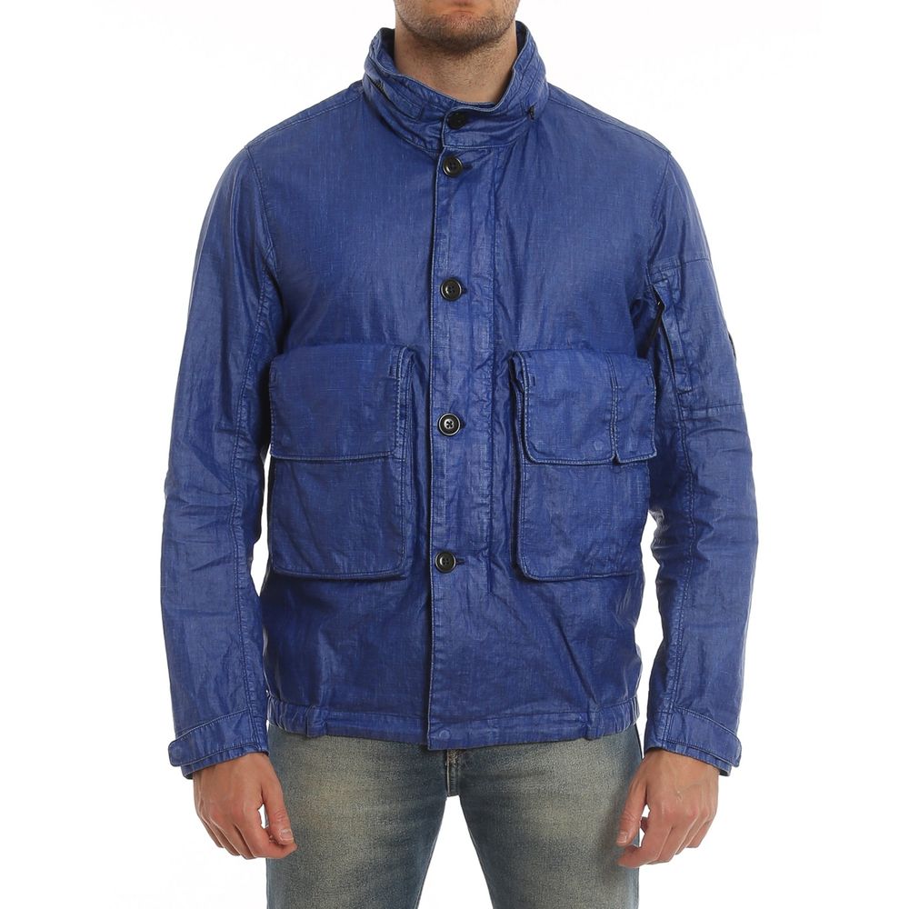 C.P. Company Blue Linen Shell Jacket