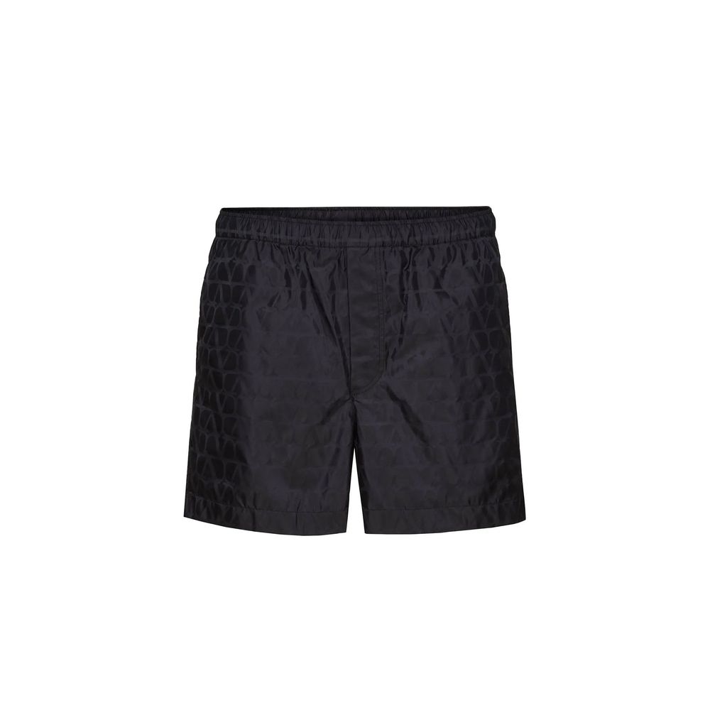 Valentino Blue Polyamide Shorts