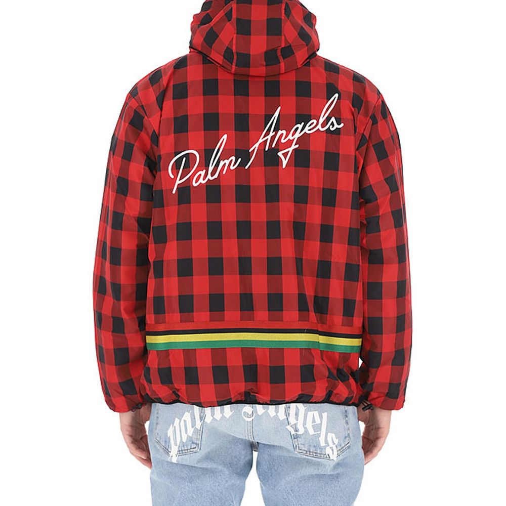 Palm Angels Red Polyester Shell Jacket