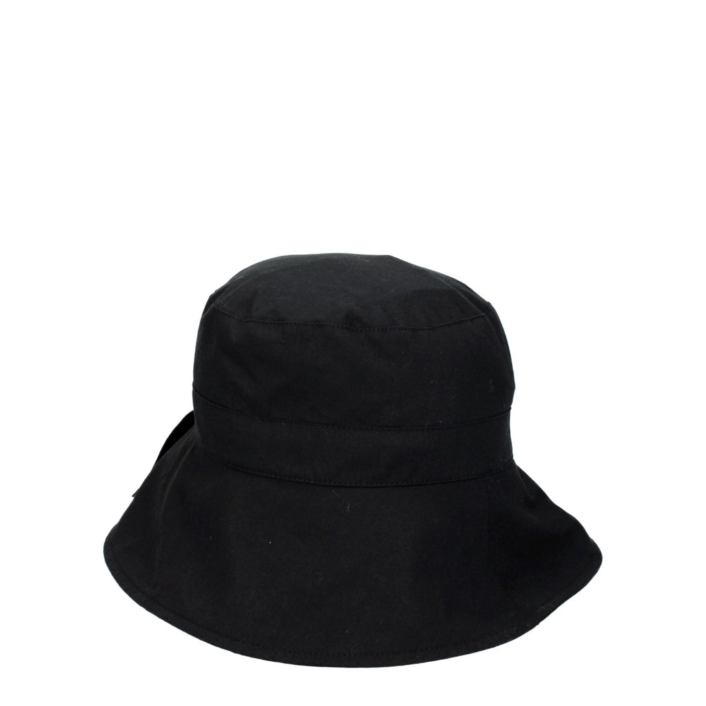 Jacquemus Black Cotton Bucket Hat