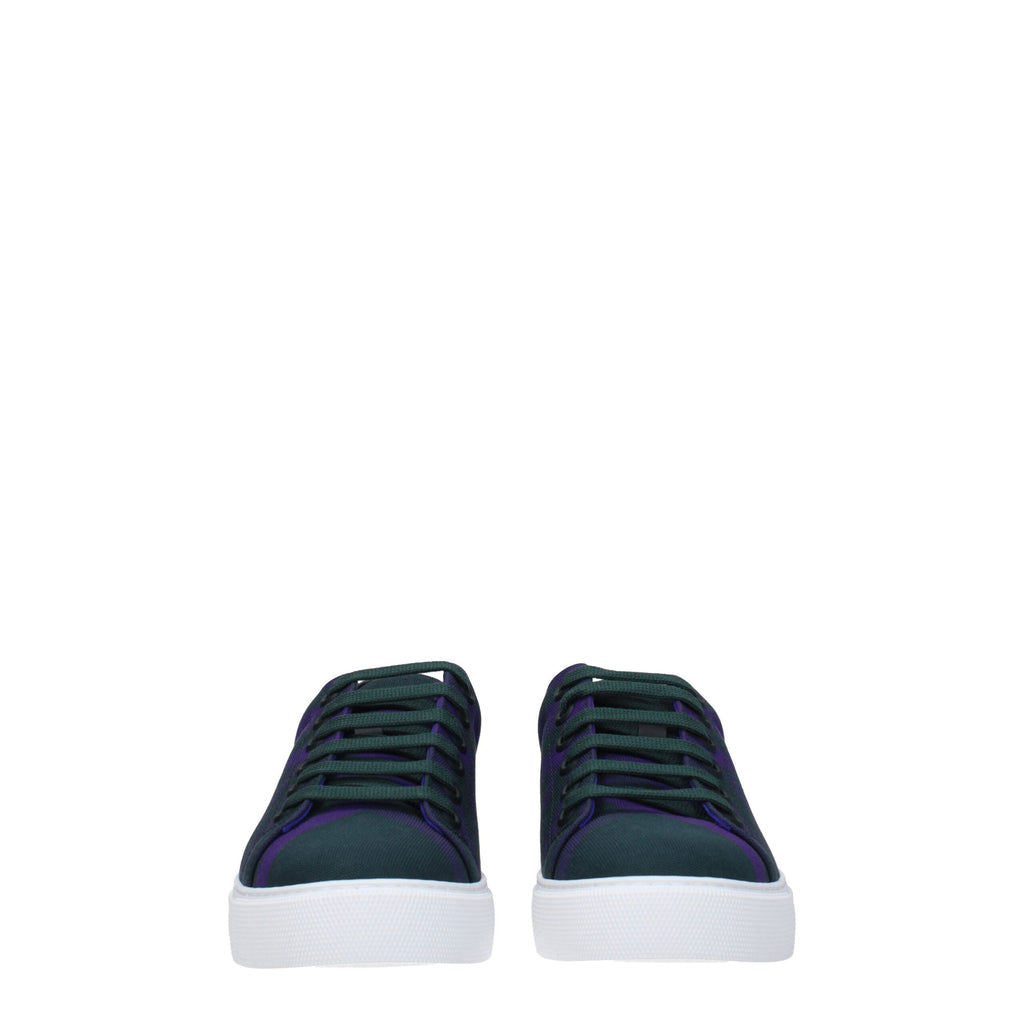 Burberry Green Fabric Sneakers