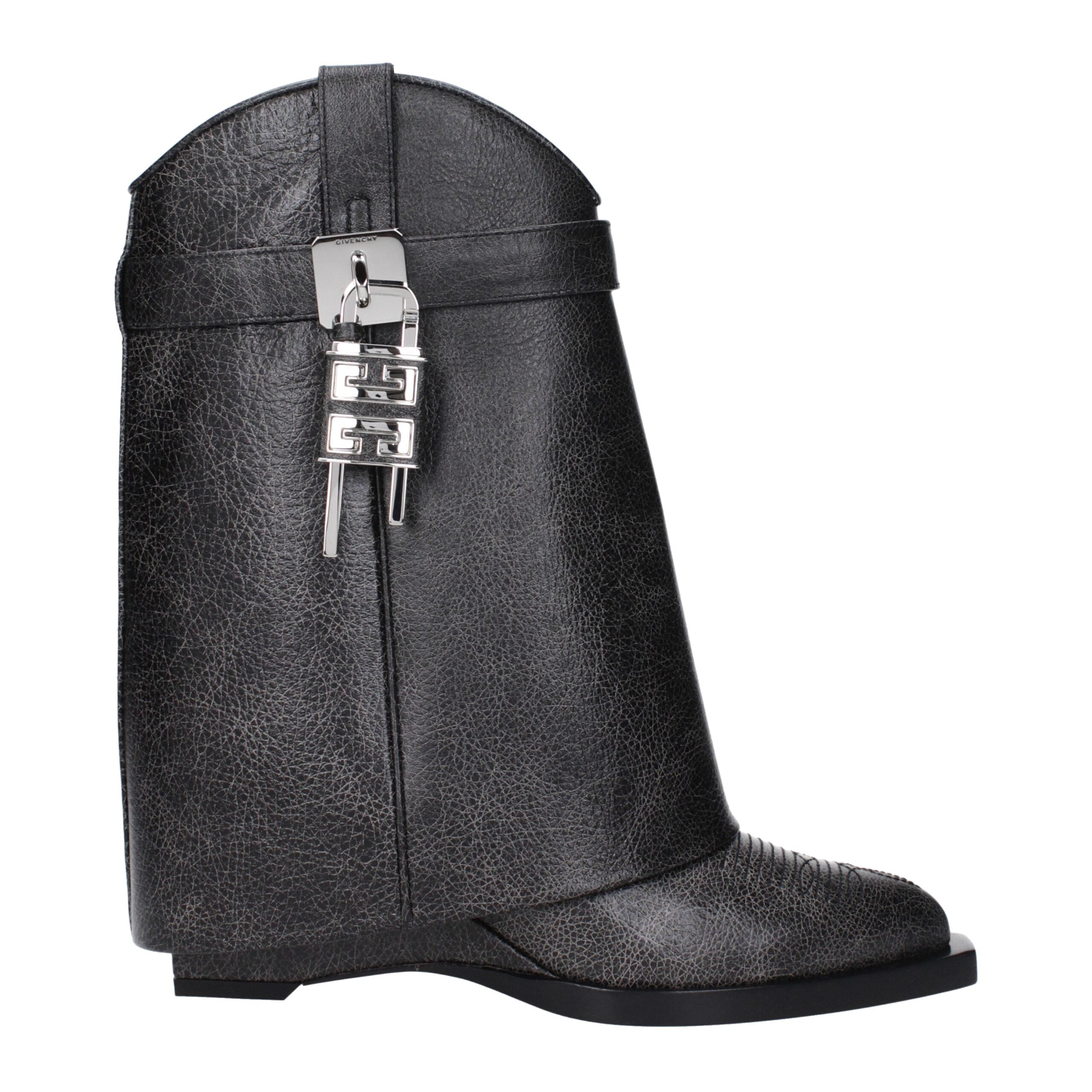 Givenchy Black Leather Ankle Boots