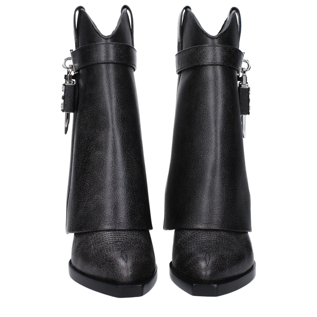 Givenchy Black Leather Ankle Boots
