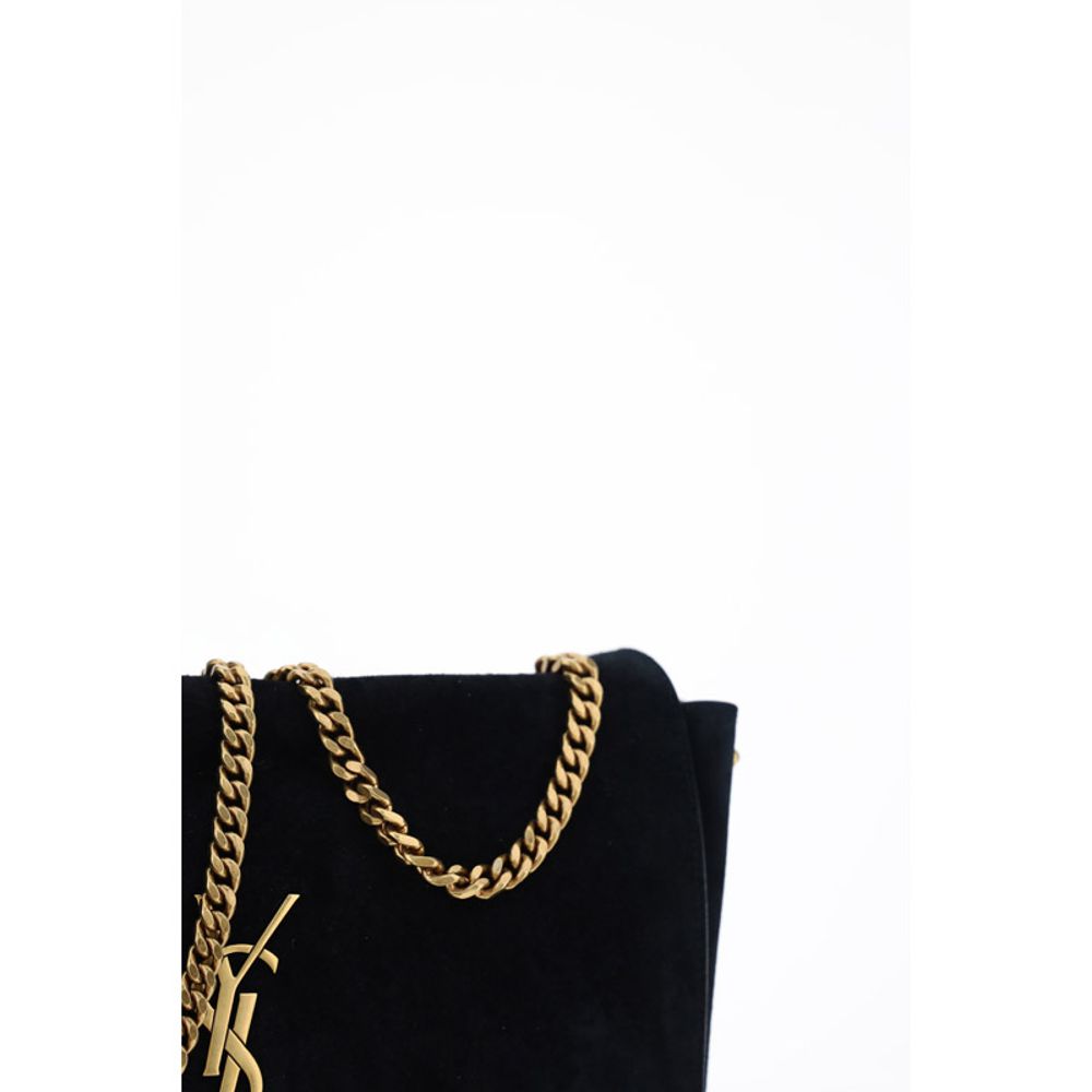 Saint Laurent Black Calf Leather Bos Taurus Shoulder Bag