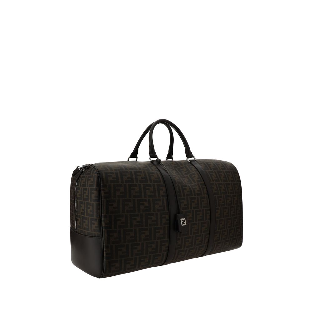 Fendi Brown Canvas Luggage And Travel