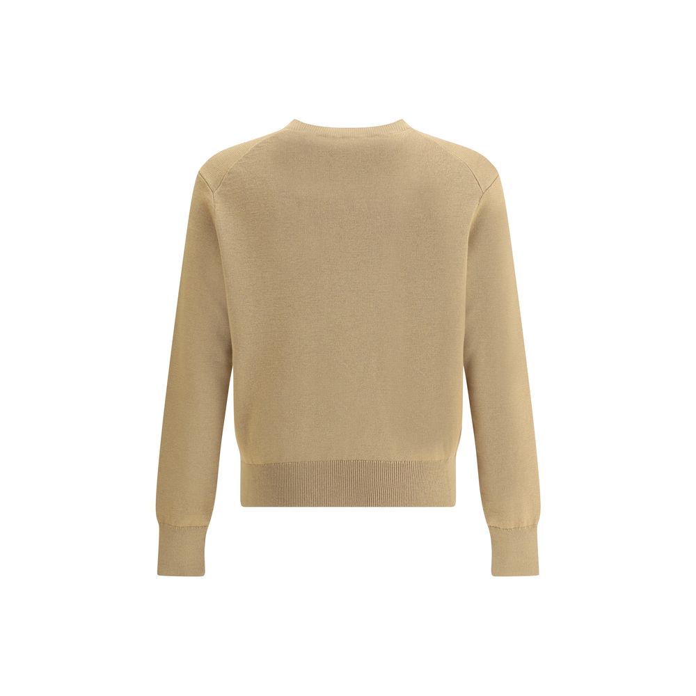 Ami Paris Beige Merino Wool Sweatshirt