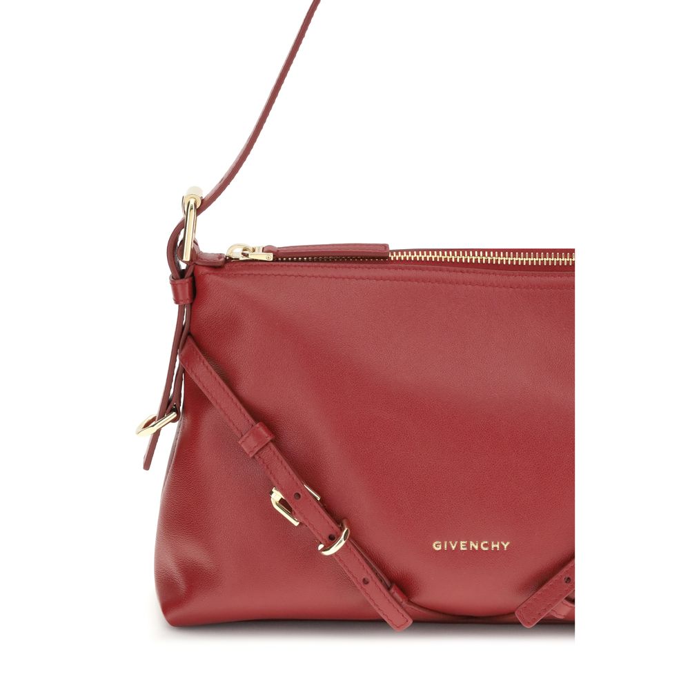Givenchy Red Calf Leather Bos Taurus Shoulder Bag