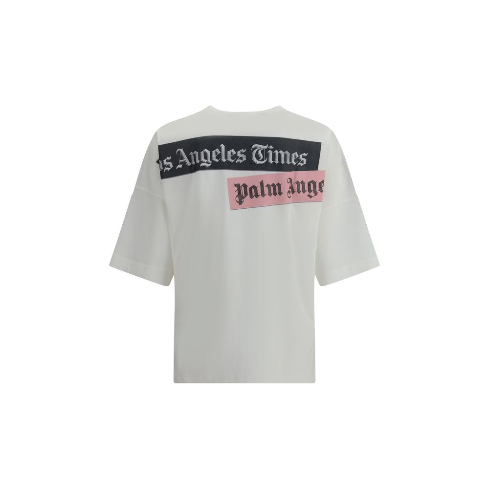 Palm Angels White Cotton T-Shirt