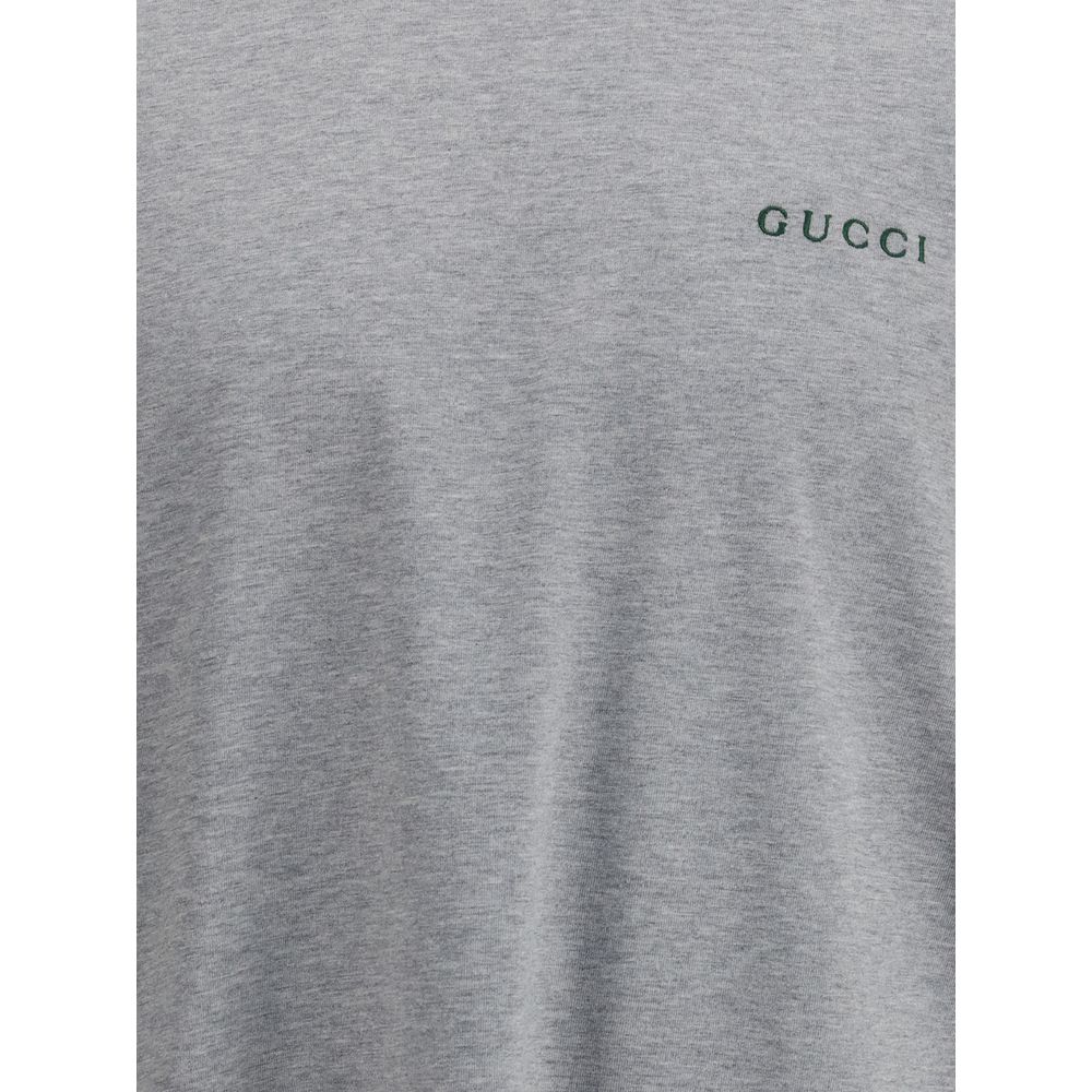 Gucci Gray Cotton T-Shirt
