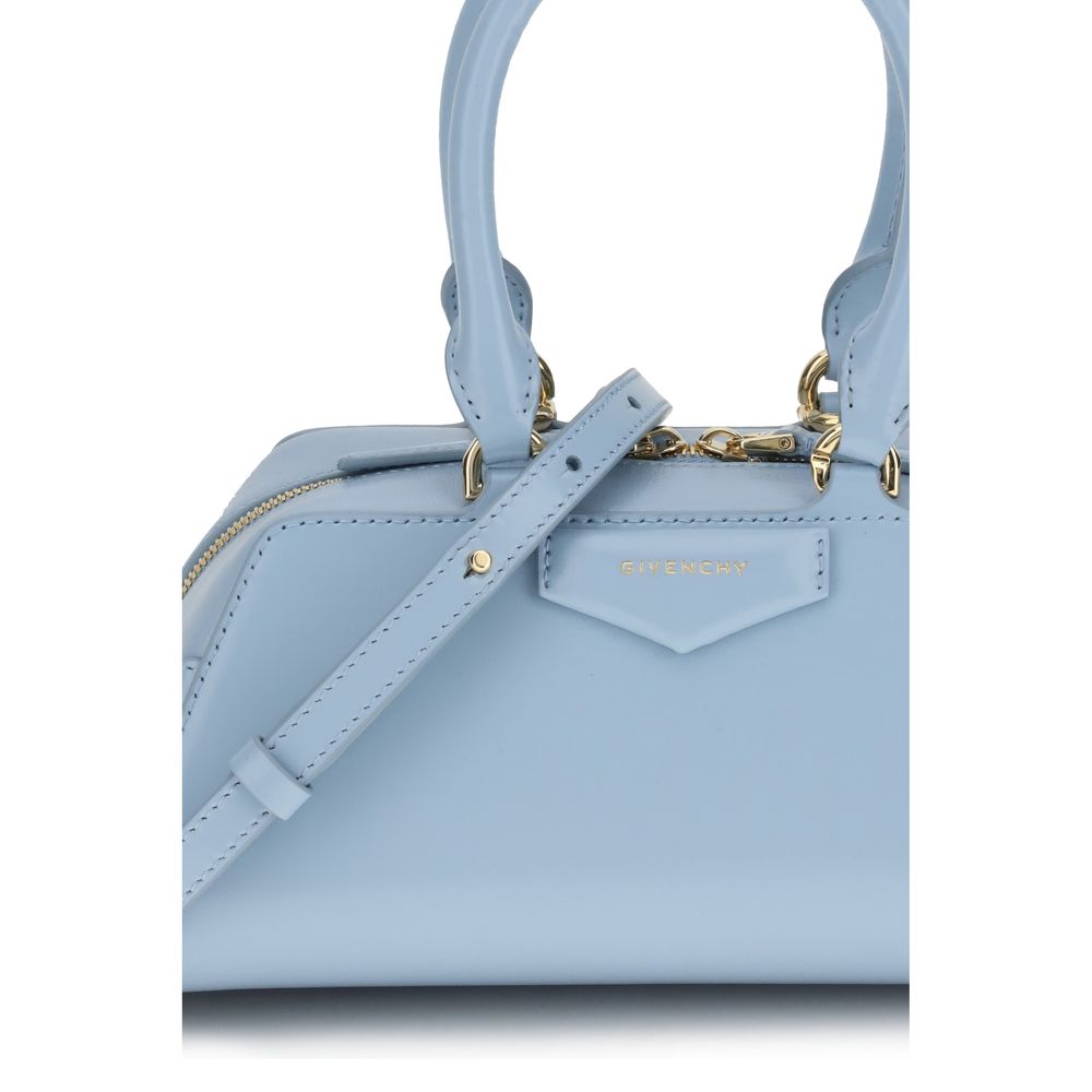 Givenchy Light Blue Calf Leather Bos Taurus Handbag