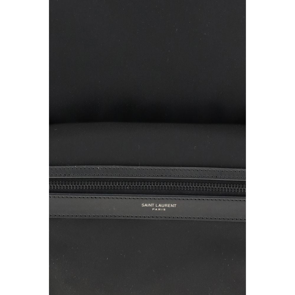 Saint Laurent Black Recycled Polyamide Backpack