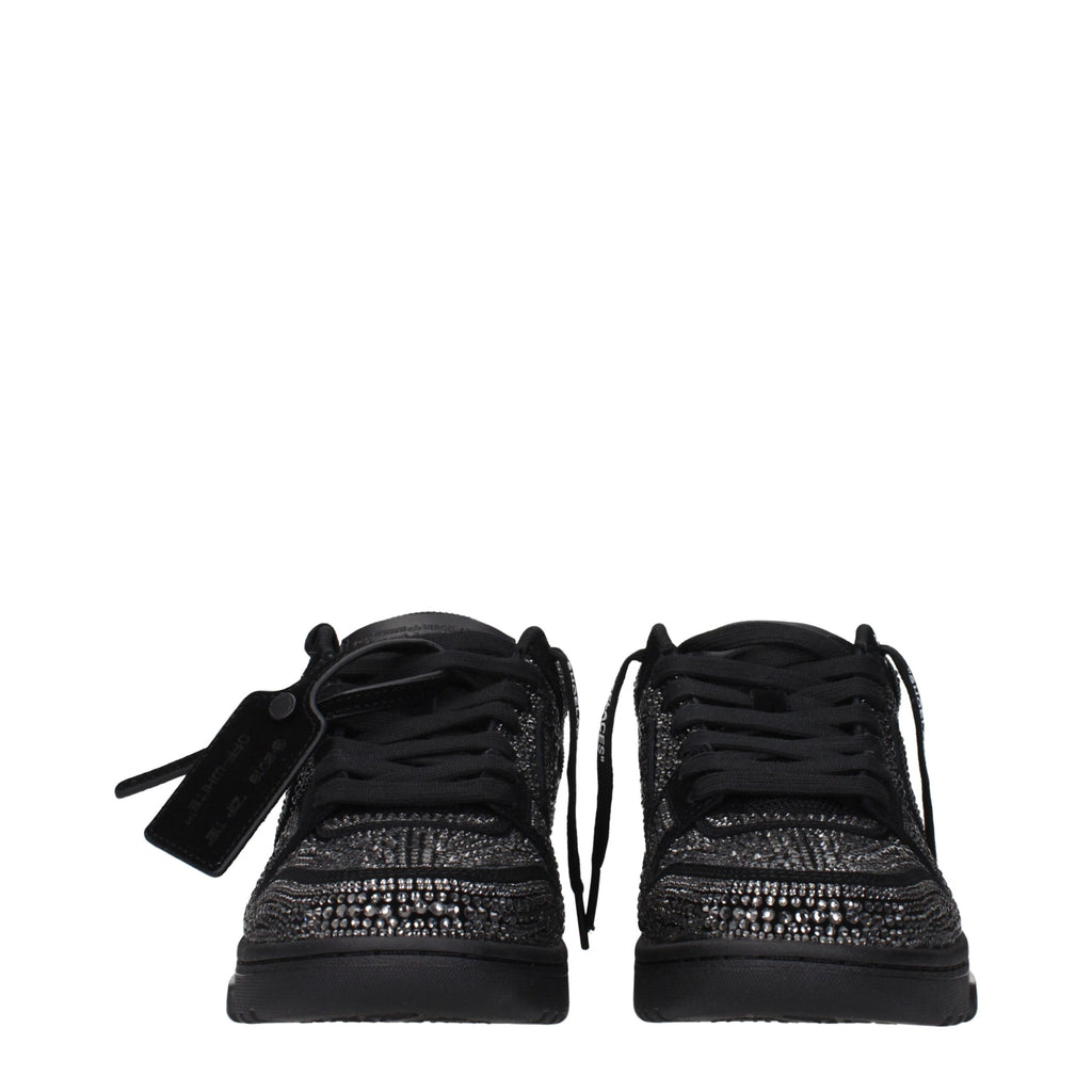 Off-White Black Leather Sneakers