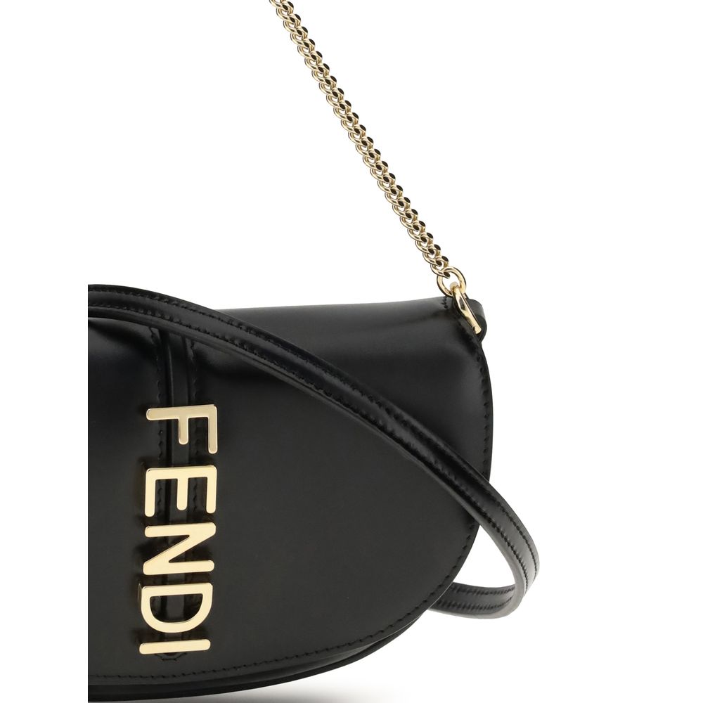 Fendi Black Calf Leather Bos Taurus Wallet