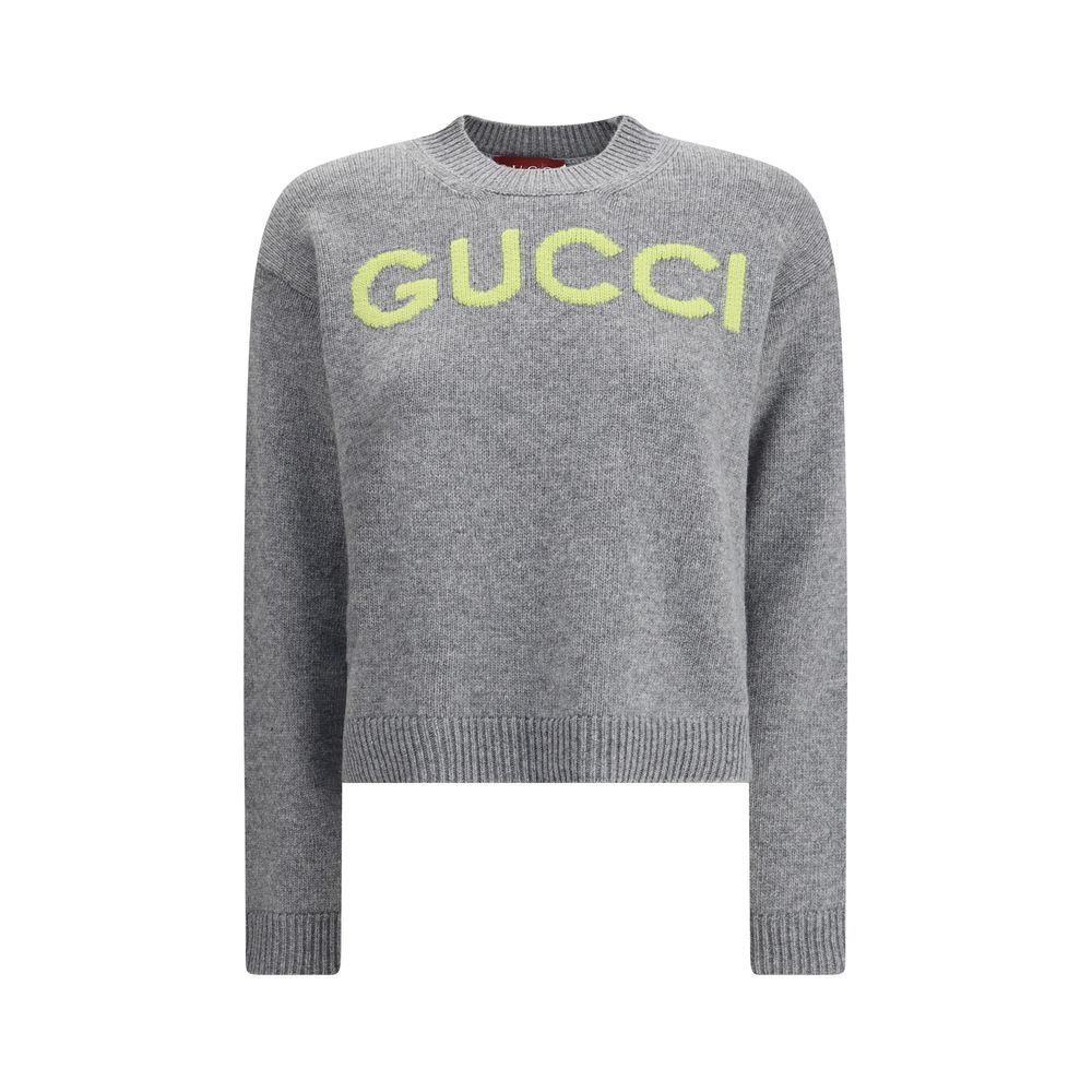 Gucci Gray Wool Sweatshirt