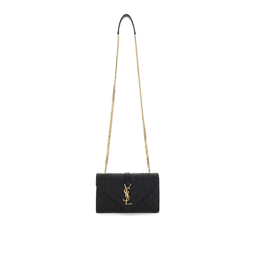 Saint Laurent Black Calf Leather Bos Taurus Shoulder Bag