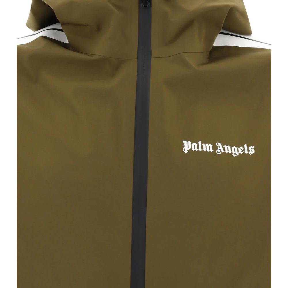 Palm Angels Green Polyethylene Shell Jacket
