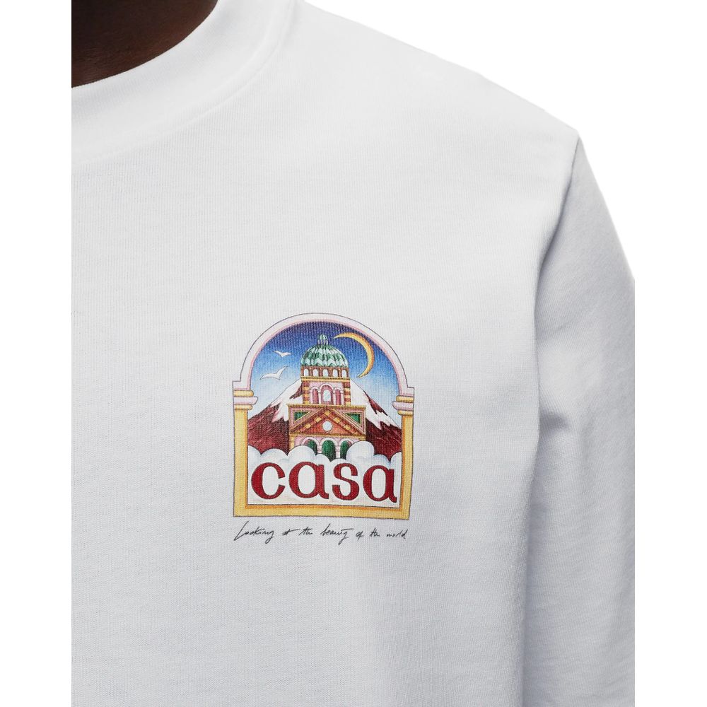 Casablanca White Cotton T-Shirt