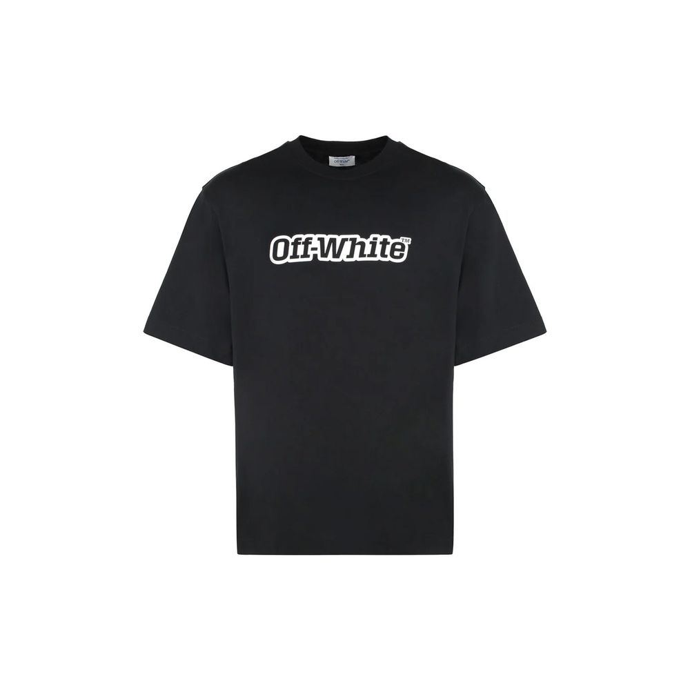 Off-White Black Cotton T-Shirt