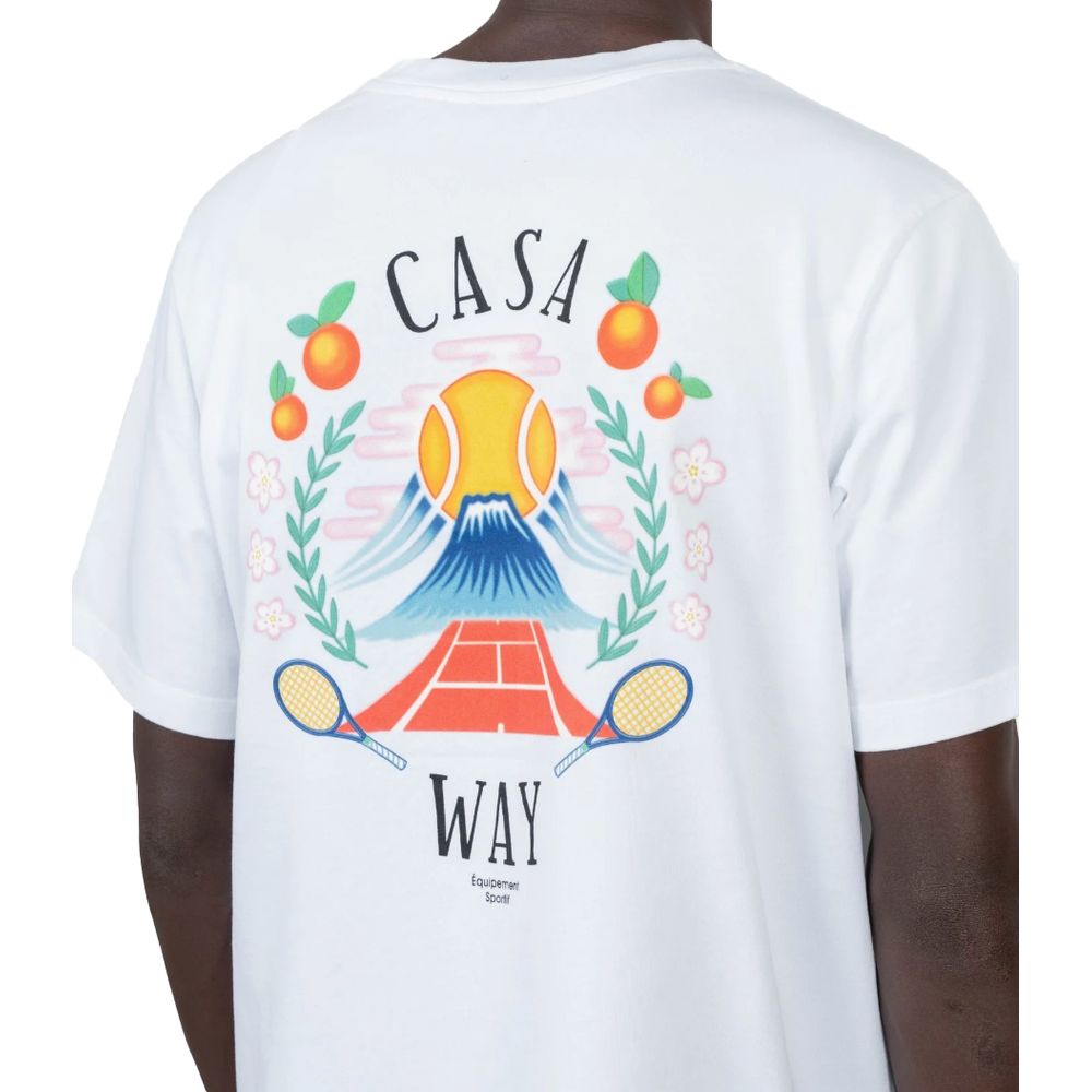 Casablanca White Cotton T-Shirt